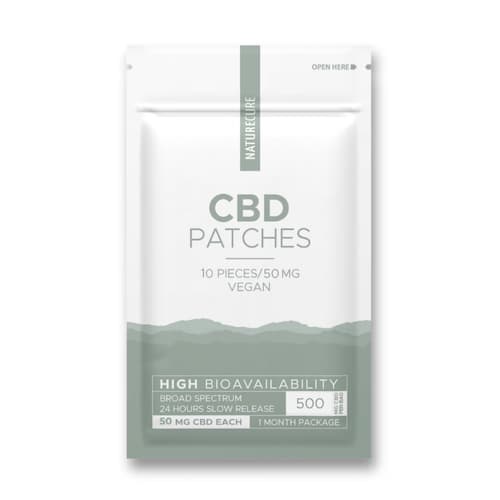 CBD náplast 50mg 10ks NATURE CURE