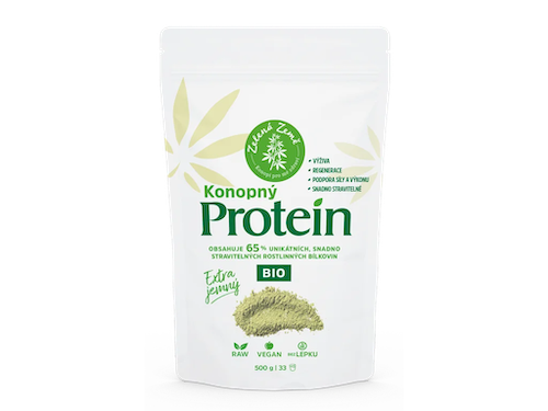 Zelená Země Konopný protein BIO Extra jemný 500g 