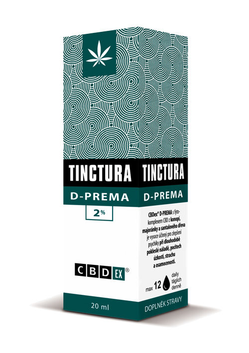CBDex Tinctura D-PREMA 2% 20 ml