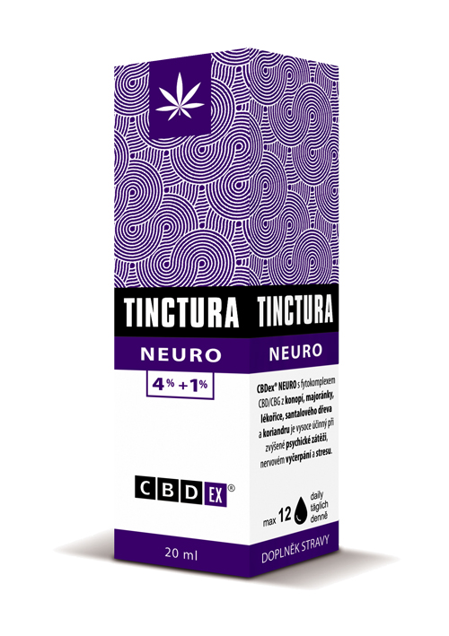 CBDex Tinctura Neuro 4%+1%, 20 m