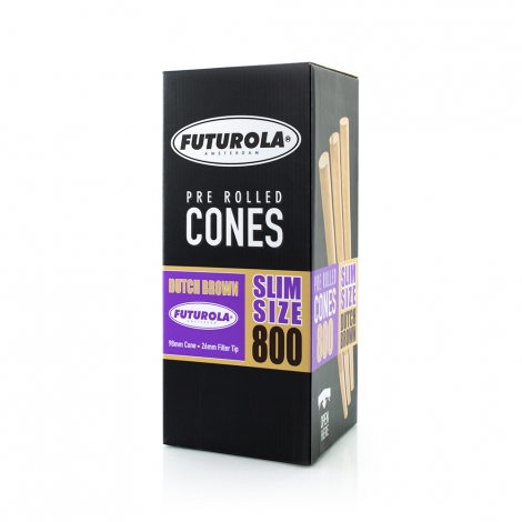 Slim Size dutch brown PRE-ROLLED Cones 800ks FUTUROLA