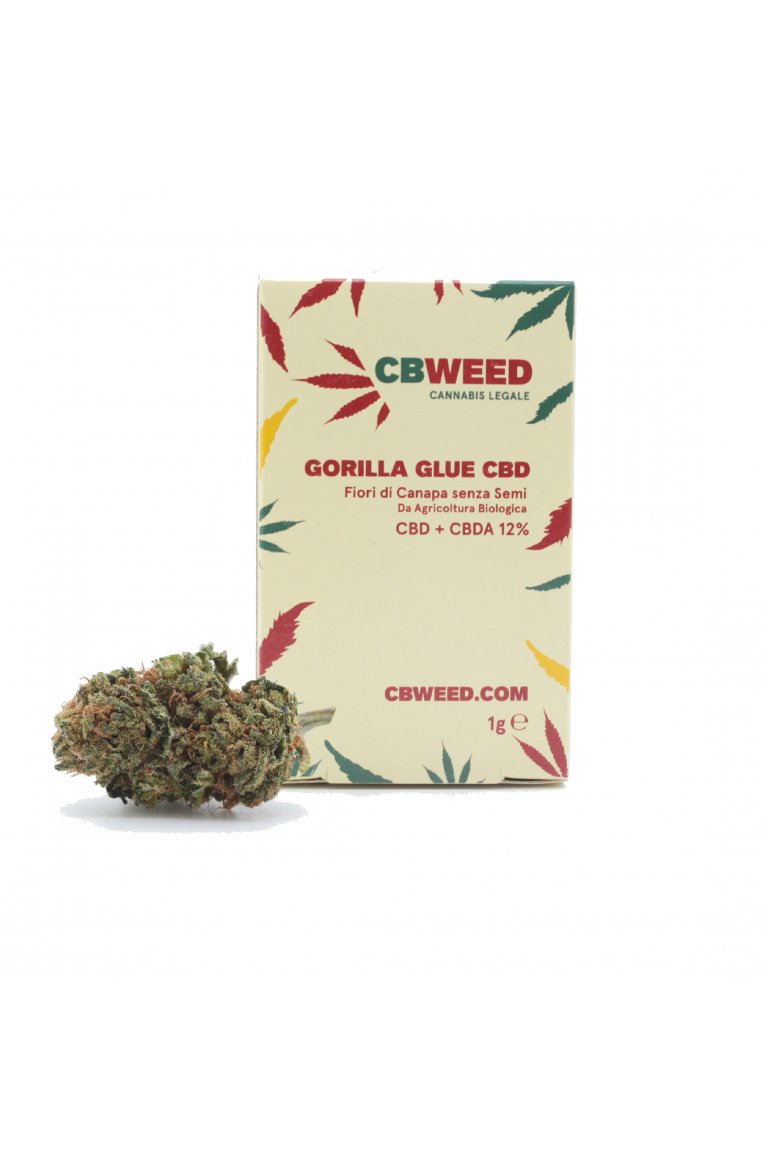 CBWEED CBD konopný květ Gorila Glue 1g 
