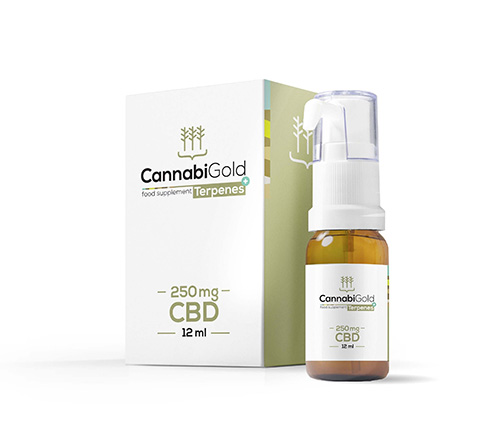 Cannabigold Terpenes CBD a terpeny v oleji 250 mg 12ml