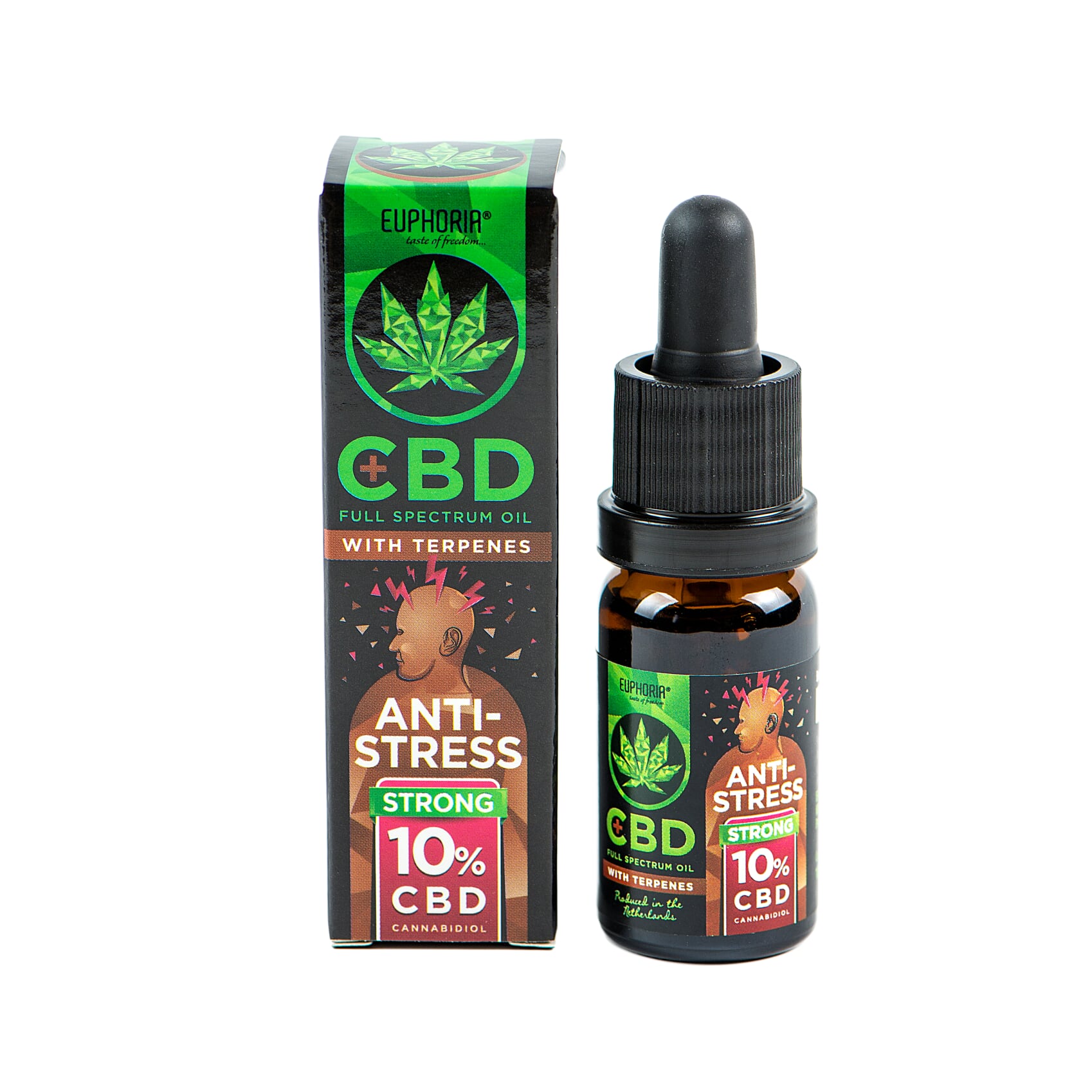 Euphoria CBD olej 10% s terpeny 10ml 1000mg ANTI-STRESS