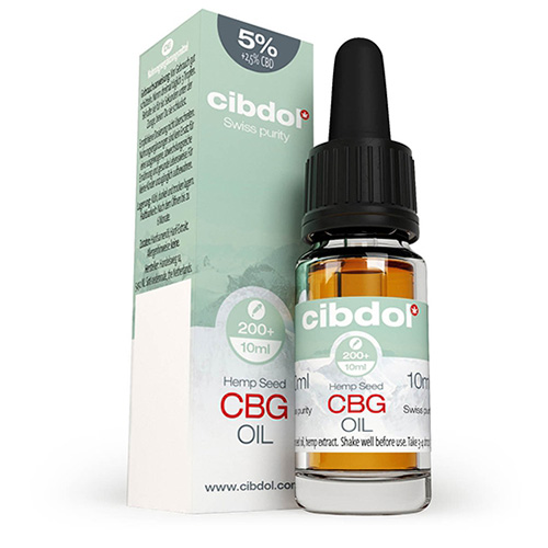 Konopný olej 5% CBG a 2,5% CBD 500mg/250mg 10ml Cibdol