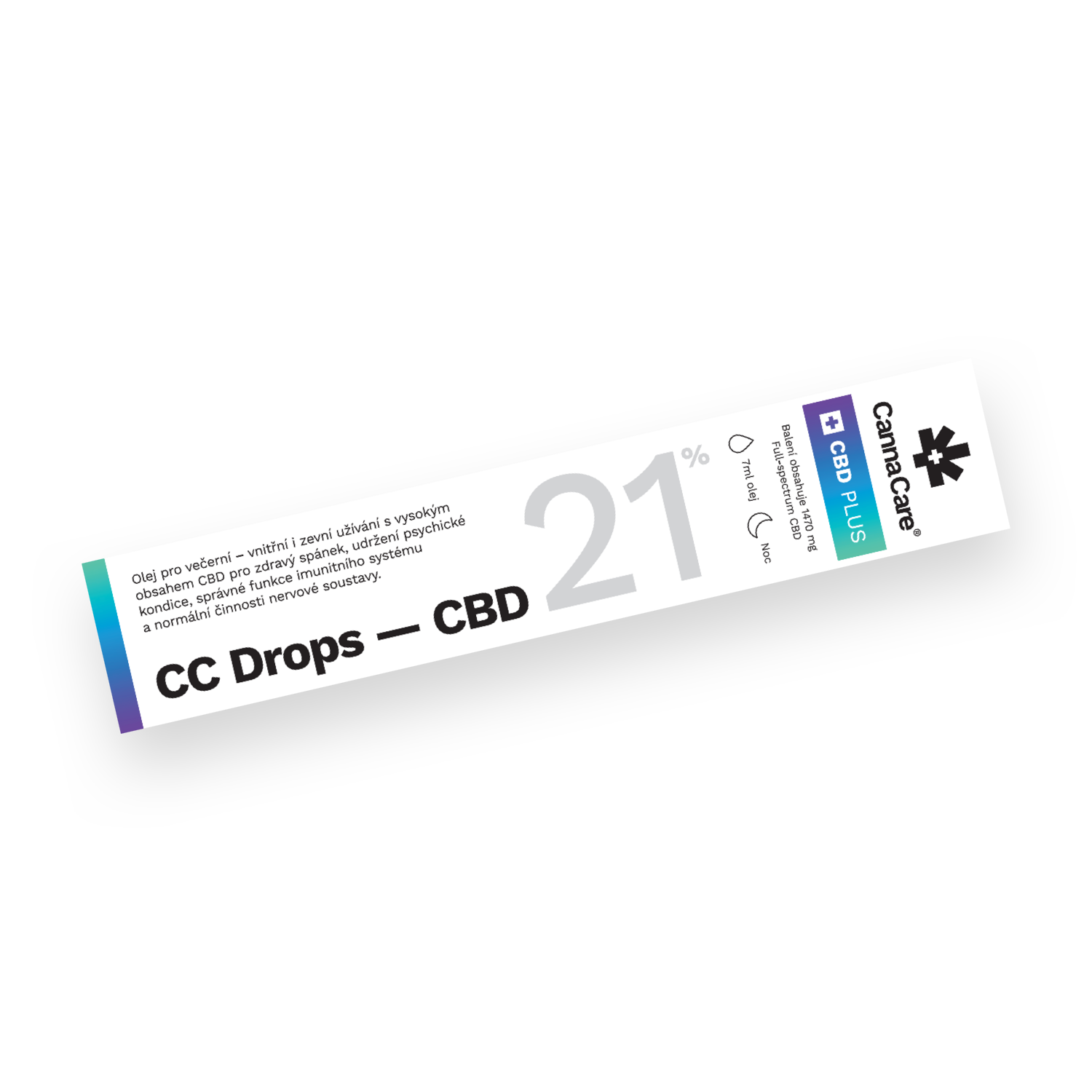 CannaCare Kapky CC Drops s CBD 21% 7 ml