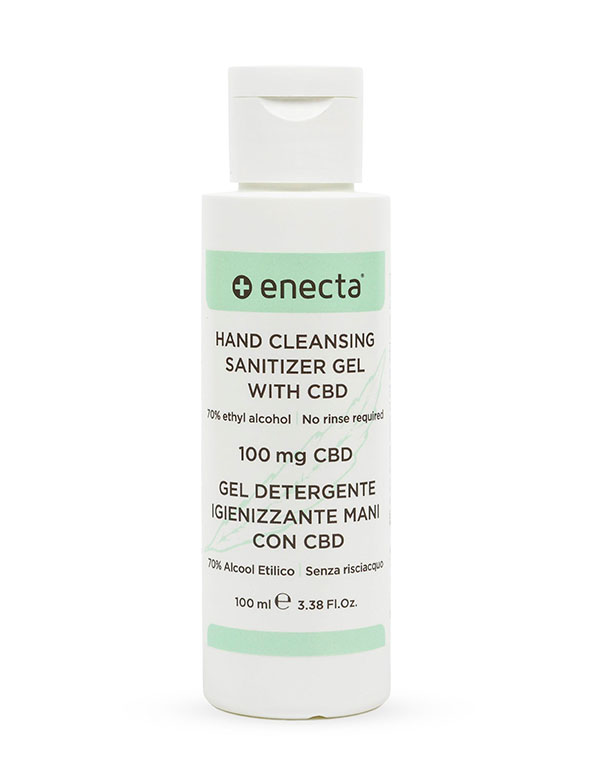 CBD čisticí gel bez oplachování se 70% alkoholu a dezinfekčním účinkem  ENECTA