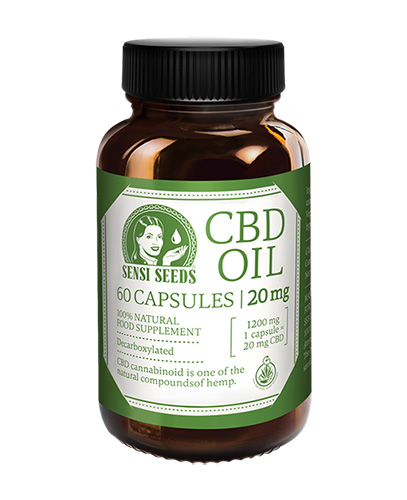 CBD olej  kapsle 20mg 60ks SENSI SEEDS