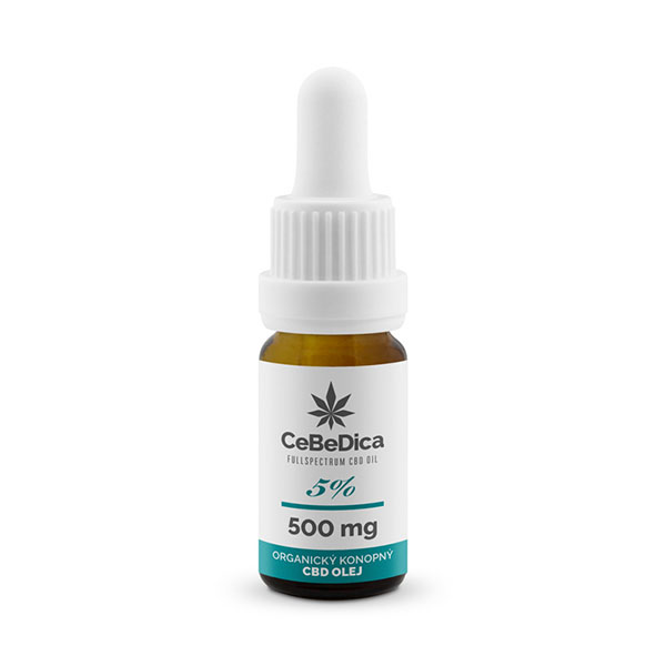 CBD olej 5% 500mg 10ml CeBeDica