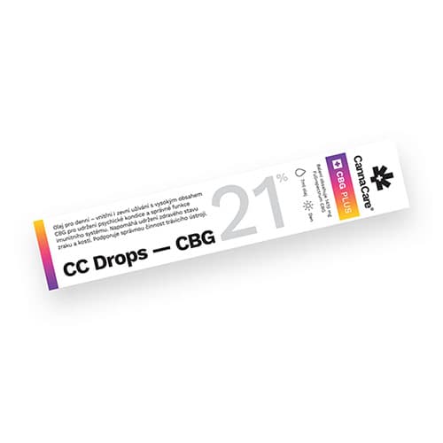 CannaCare Kapky CC Drops s CBG 21% 7 ml
