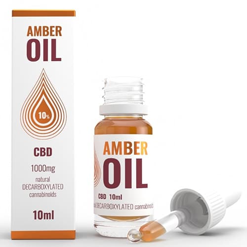 CBD konopný olej 10% 1000mg 10ml Amber Oil