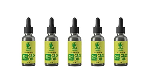 CBD olej full spectrum 20% 2000mg 10ml 5ks  GREEN FAIRY