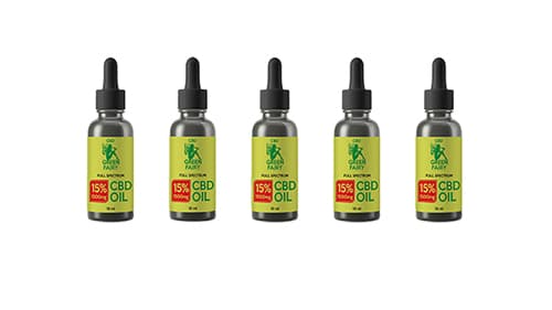 CBD olej full spectrum 15% 1500mg 10ml 5ks  GREEN FAIRY