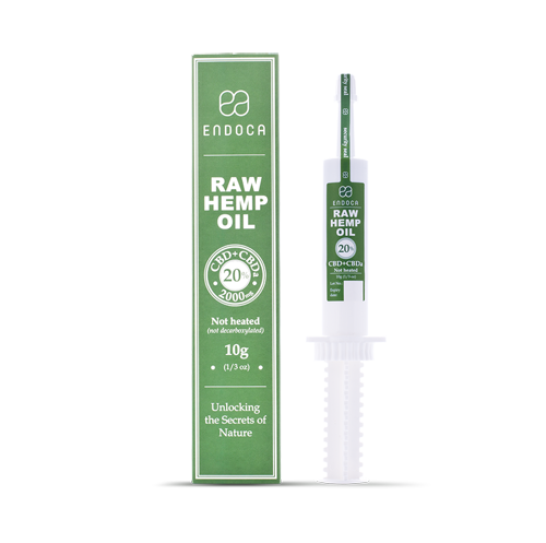 CBD RAW konopná pasta 20% 2000mg 10ml CBD+CBDa ENDOCA